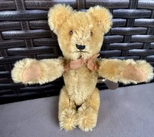 RARE Early Schuco Tumbling Clockwork Wind up Bear WORKS W/Key not steiff teddy 