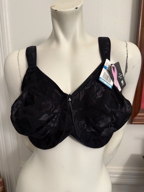 Wacoal Women's Awareness Full Figure Seamless Underwire Bra 855267 40DDD BLACK