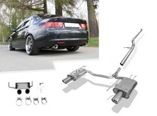  Edelstahl Duplex Racing-Anlage Honda Accord 7 Tourer CM2 Bj. 03-08 je 100mm