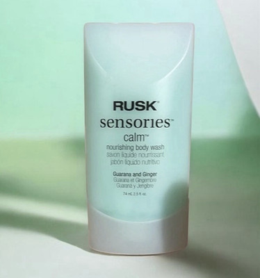 RUSK Sensories Calm Nourishing Body Wash, Guarana & Ginger Scent 2.5 fl oz