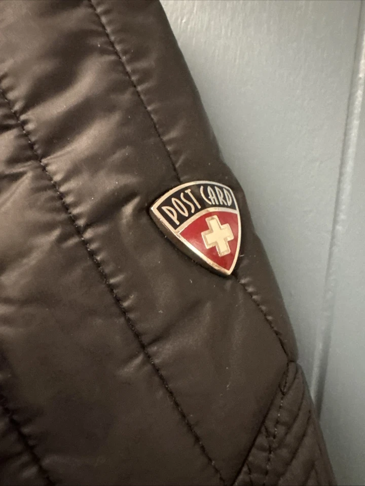 Chaqueta de esquí con cuello acolchado postal negra talla IT 42 US 4/6 Foto 4 de 4