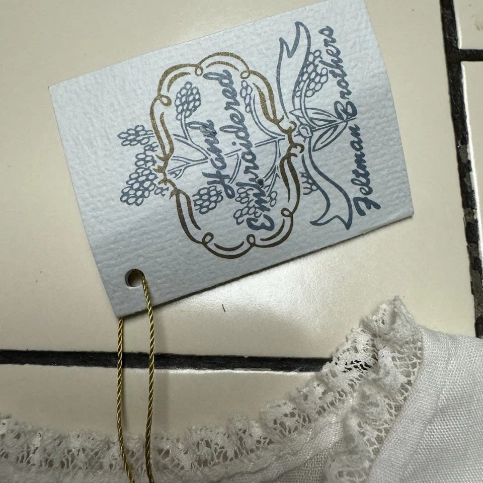 NWT Infants Feltman Bros Dress Size NB White - Image 4 of 4