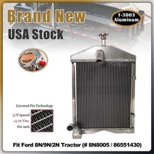 For Ford 8N 9N 2N Tractors Aluminum With Cap OE# 8N8005 86551430 AR2018 Radiator