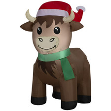 Highlander Cow 3.5 ft Airblown Yard Inflatabl...