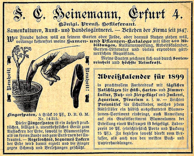 Anzeige/Werbung/Reklame 1898 : GARTENBAU/PFLANZEN HEINEMANN - ERFURT