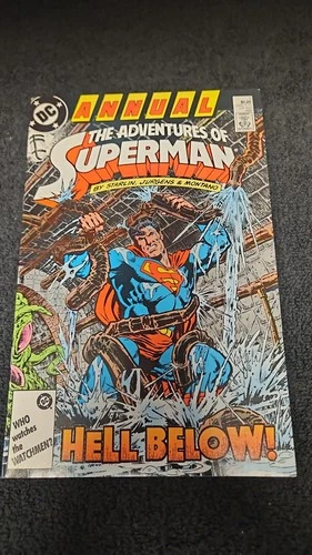 1987 DC COMICS ADVENTURES OF SUPERMAN ANNUAL #1 VF+/VFNM VINTAGE STARLIN