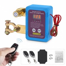 Remote Battery Disconnect Switch 12V 24V 240A with Optional Voltage Display