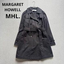 MHL Margaret Howell Cotton Self-Belted Coat Black Size II MH0326288