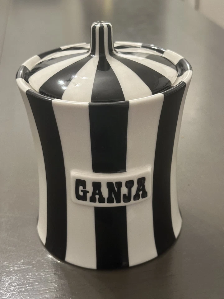 Jonathan Adler Vice Canister | Retirado | Elegante tarro de porcelana de alta cocción Foto 3 de 4