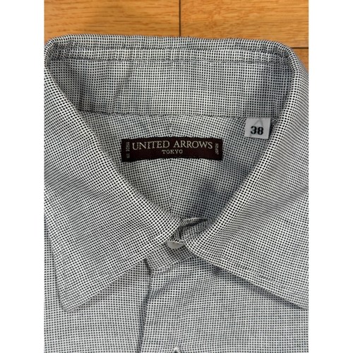 United Arrows Tokyo Sz 38 Made in Japan Grey Micro Ch… - Gem