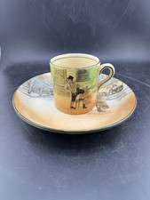Vtg Dickensware Sam Weller Saucer & Cup Small Espresso? Small Rim Chip