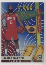 2019-20 Panini Donruss Optic Express Lane Blue Prizm 52/85 James Harden #1 ow1