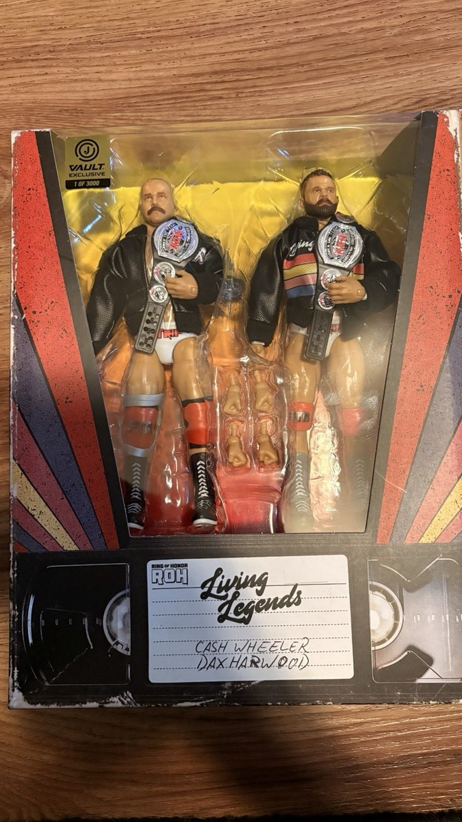 AEW Jazwares Vault FTR Ring of Honor 2 Pack Figure Cash Wheeler