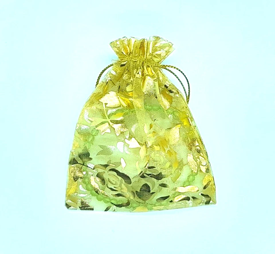 Peridot Kugelarmband Facettiert ca. 18 cm / 4 mm im hübschen Organza Beutel - Bild 2 von 2