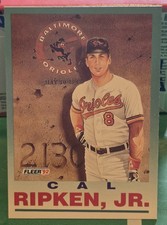 1992 Fleer #711 Cal Ripken, Jr. Baltimore Orioles
