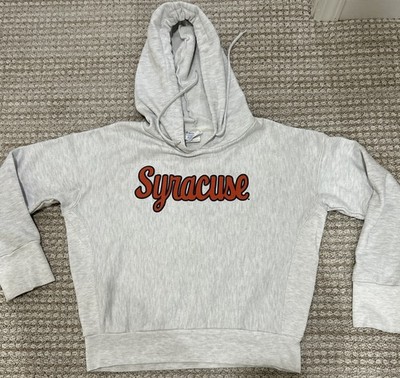 Vintage Champion Syracuse University Women s Medium Hoodie Reverse Weave Cropped