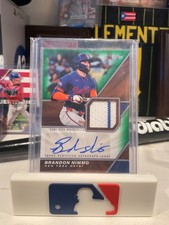 Brandon Nimmo 2026 Topps Series 1 Major League Material Auto Relic Green 03/99