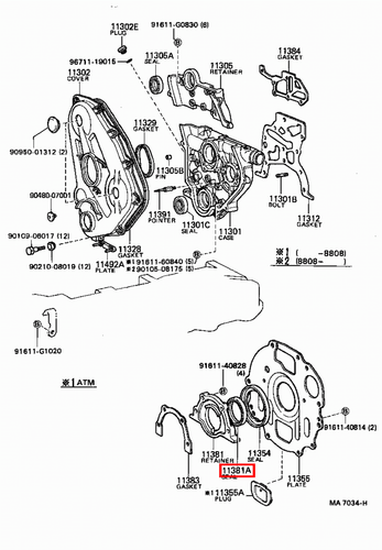 Genuine Hilux LN110 LN109 LN108 LN107 LN106 3L 2L Rear Main Oil Crankshaft Seal - Picture 12 of 20