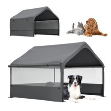 Extra Large Dog Shade Shelter 4'x4'x3' Waterproof, Outdoor Tent Canopy with T...