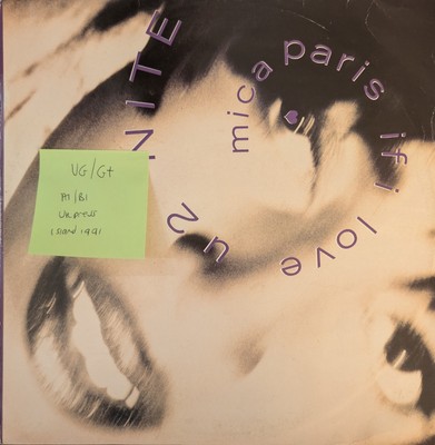 Mica Paris If I Love U 2 Nite Vinyl Record VG/G+ 12BRW207 1991