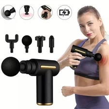 USB Mini Massage Gun Portable Muscle Fascia Massager with Vibration Therapy