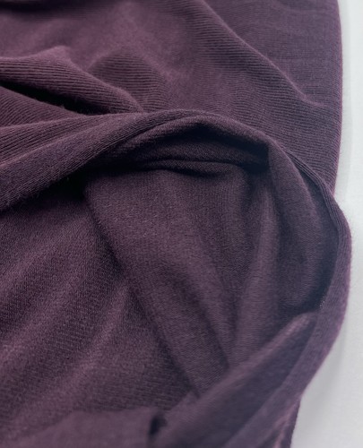 2 Metres Plum Light weight Knit Fabric 4 Way Stretch Jersey Dress Crafts - Afbeelding 4 van 7