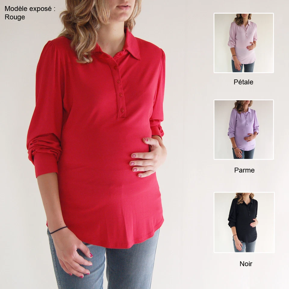 FUTUR COMPOSÉ SCHWANGERSCHAFT & STILL POLOSHIRT GR.36/38/40/42/44/46