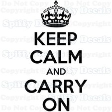 Keep Calm And Carry On Crown Quote Vinyl Wall Decal Decor Sticker Lettering Art Keep Calm And Carry On Crown Quote Vinyl Wall Decal Decor Sticker Lettering Art