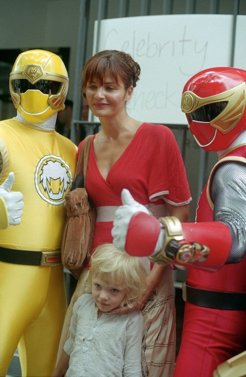 2000s HELENA CHRISTENSEN & POWER RANGERS Live Candid Original 35mm