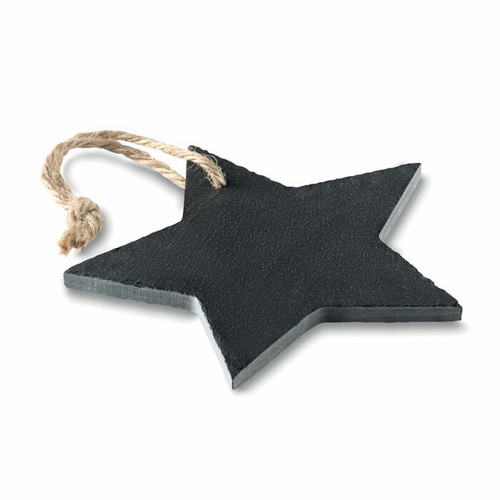 Hanging Plain Slate Tree, Star Heart Wall Sign Craft Decorations Eco Bauble - Picture 8 of 9