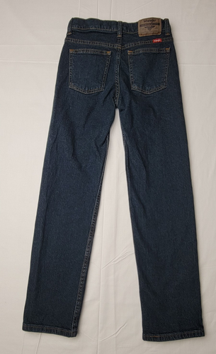 Wrangler Jeans Boys Size 12 Slim Classic Straight Adjustable Waist Blue Dark - Picture 6 of 22