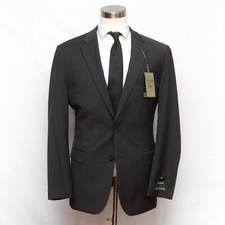 Jos A Bank Mens Suit Blazer Sport Coat Size 46L Grey SLIM FIT D060385