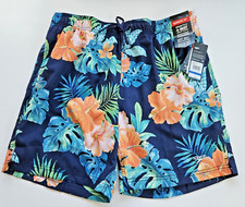 Speedo Brand Men's XL Blue Tropical Swim Shorts Trunks Board Shorts Mesh Lined