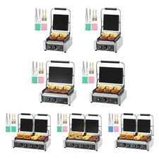 Commercial Panini Press Grill Electric Sandwich Maker Griddle 9"/14"/19"
