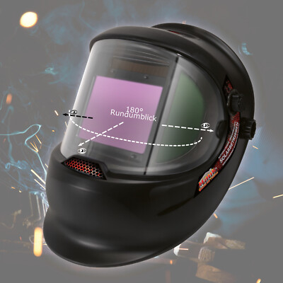 MAUK Automatik Profi Schweißschutzhelm mit Sichtfelderweiterung bis zu 180°