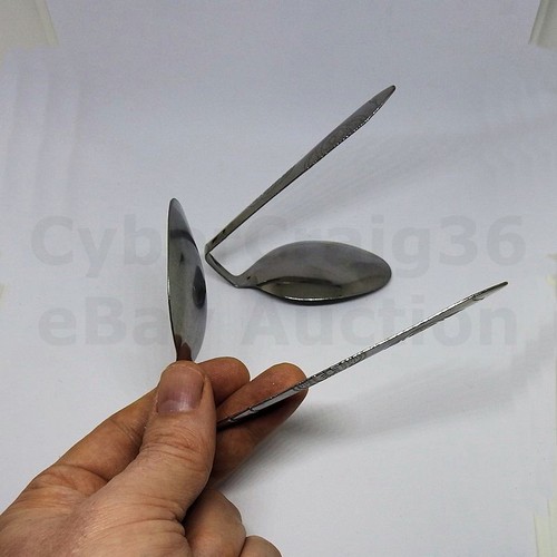 Cuchara Inclinarse Magia Truco Doblar Metal Como Psychic Mente Bender Uri Geller - Picture 5 of 6