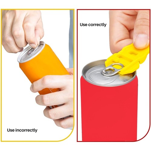 Easy Can Opener Plastic Portable Simple Drink Beer Cola Beverage Bottle Opener - Picture 5 of 14