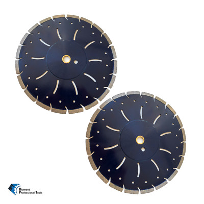 2 PACK 12'' x .125'' Diamond General Saw Blade Cut Cured Concrete Paving Stone