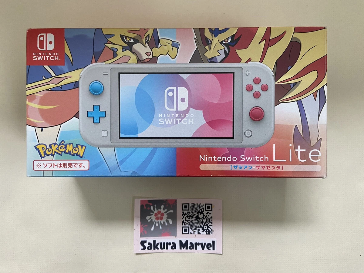 Nintendo Switch Lite Pokemon Zacian Zamazenta Edition Console w/Box & Chager JP