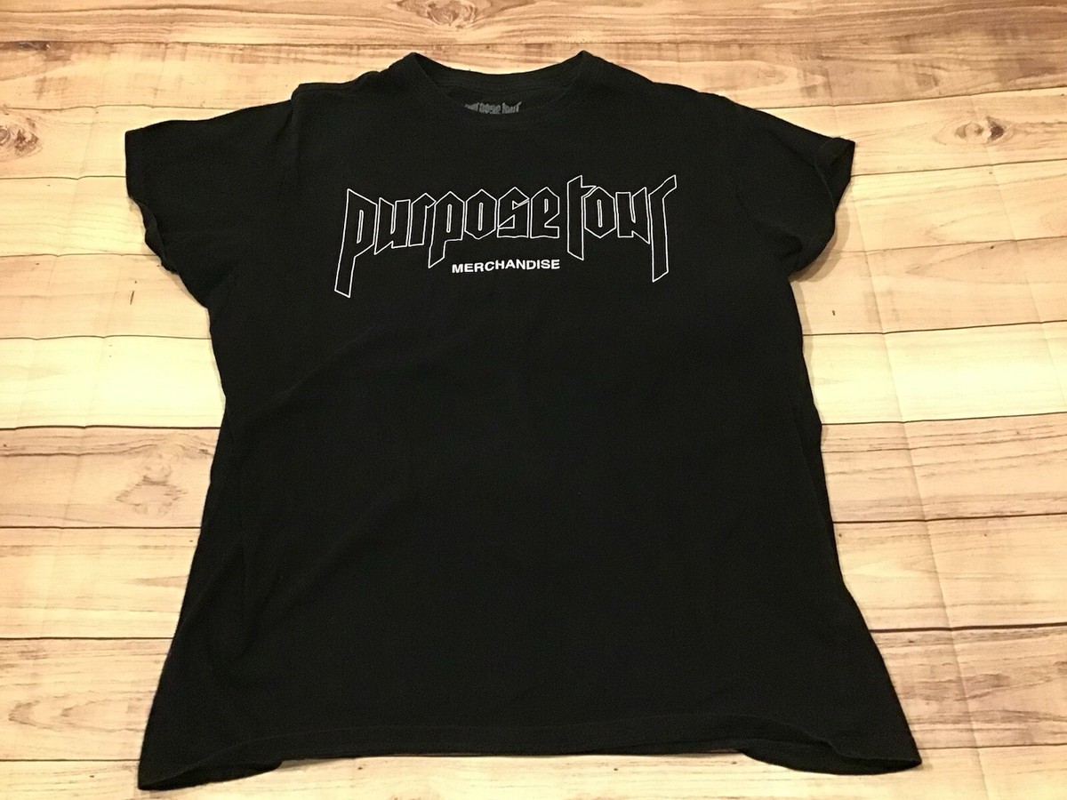 Justin Bieber Purpose Tour Graphic T-shirt Size Medium | eBay