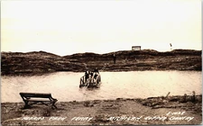 Copper Harbor Michigan Hebard Park Ferry Copper Country RPPC Real Photo Postcard