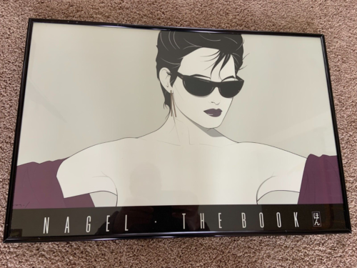 Vintage Patrick Nagel The Book Framed Print Picture Japanese Printing - Picture 1 of 6