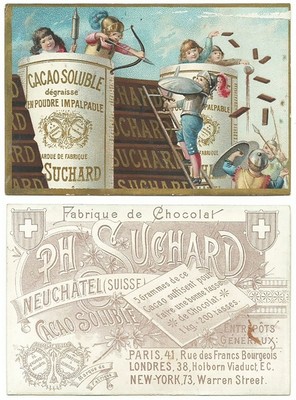 Löslicher Kakao SUCHARD_Neuchâtel - Schweiz - Chromfigur - RARA*