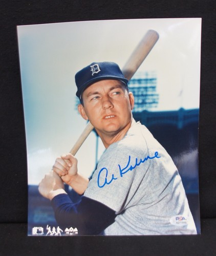 AL KALINE Autographed 8x10 Photo PSA/DNA DETROIT TIGERS HOF AUTO