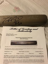 Mookie Betts game used signed bat 2018 PSA/DNA
