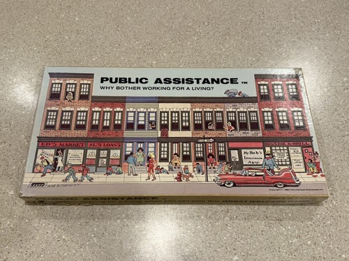 Public Assistance Why Bother Working for a Living? 1980 Hammerhead Board game