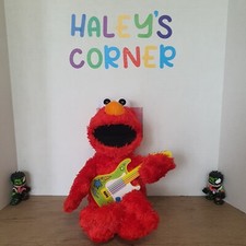 Sesame Street Rock Rhyme Elmo w/Guitar Sings 5 Songs English Spanish Works Toy