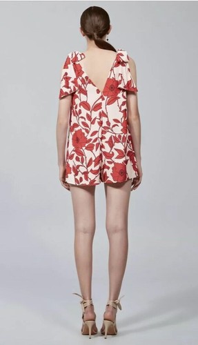 Keepsake tutina pagliaccetto donna tutto legato rosso floreale taglia small - Foto 4 di 12