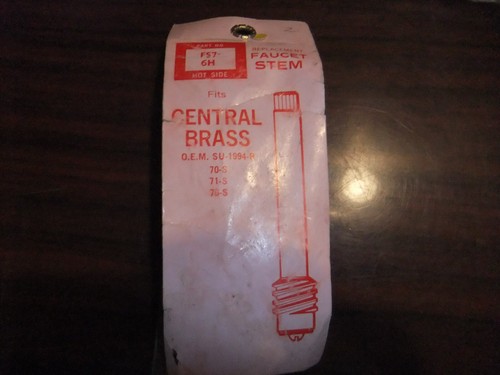 VINTAGE NEW OLD STOCK Replacement Faucet Stem SOLDER SEAL FS7 6H 3.75" MADE USA - Picture 3 of 3