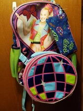 Jojo Siwa Party Girl Backpack & Lunch Box 4 Piece Set  and Bows
